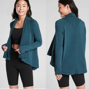 Athleta Nirvana Wear Two Ways Wrap Dark Vista Teal Size XS